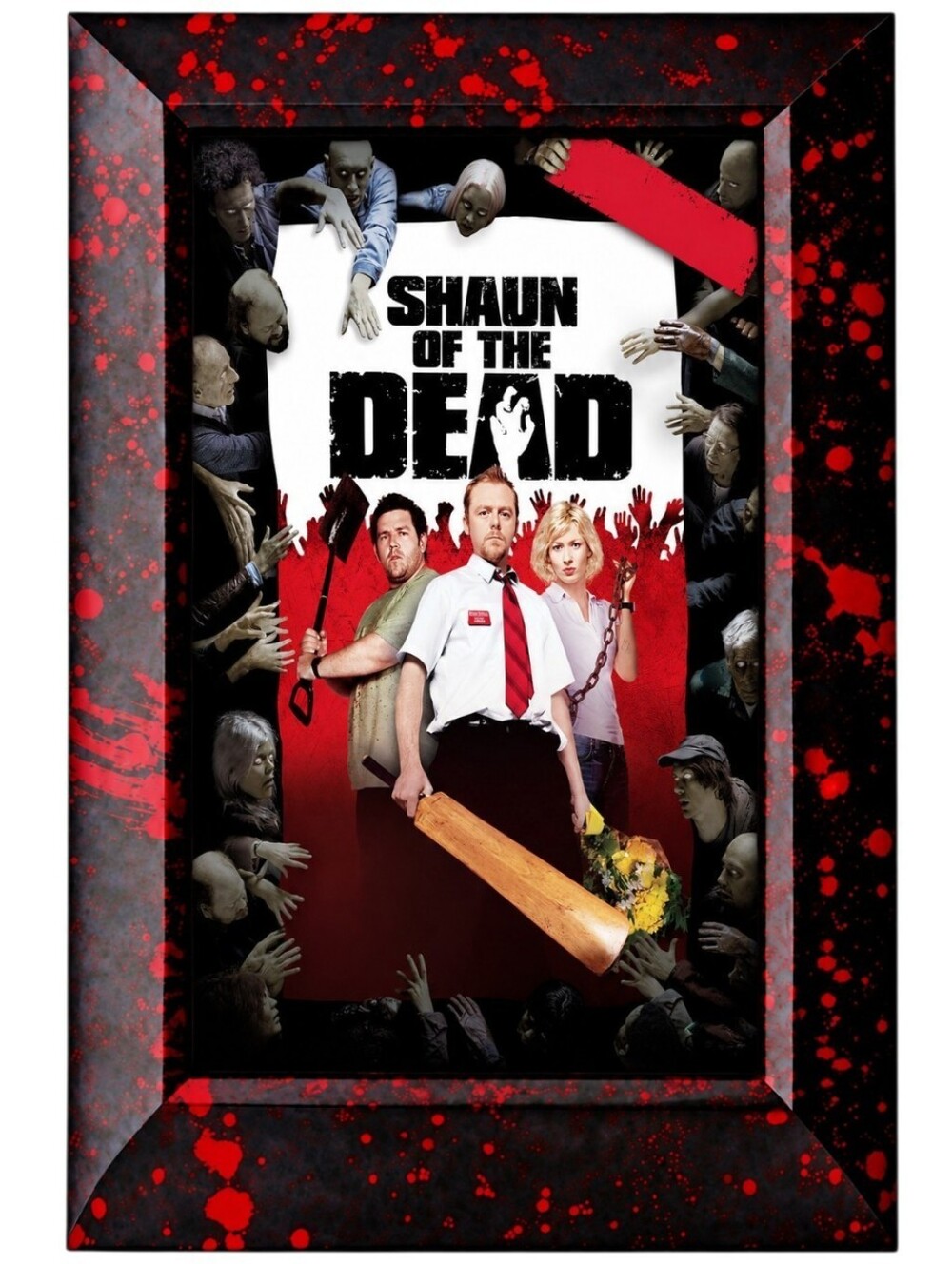 Shaun of the Dead Framed Comedy Fun Zombies Zombie 2002 Clasic Horror Thriller